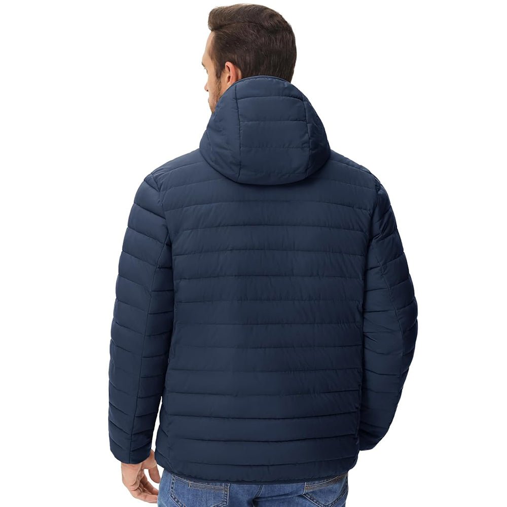 Men's Winter Puffer Jacket Hooded Water Resistant Coat