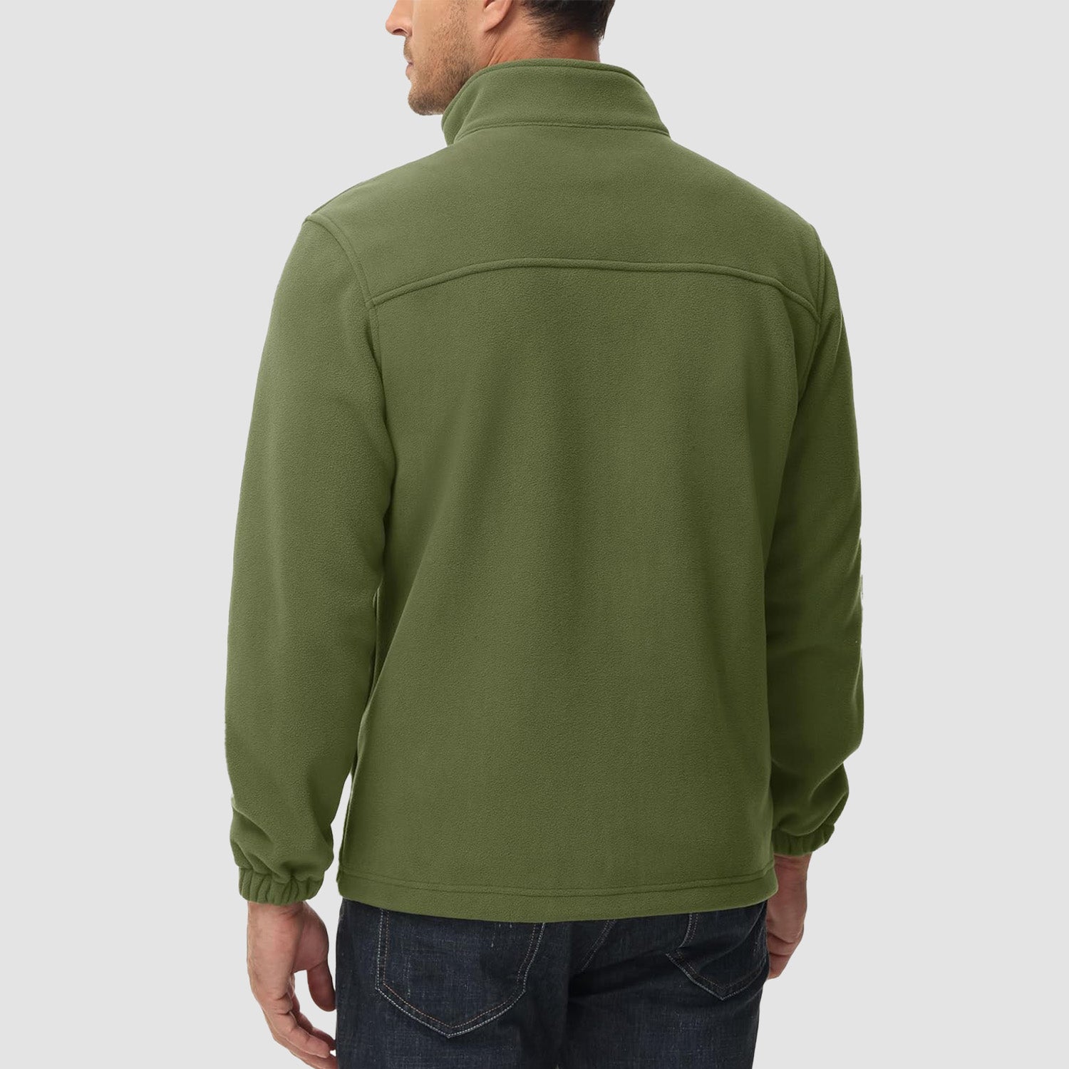 Men's Winter Fleece Jacket with 3 Pockets for Hiking & Outdoor