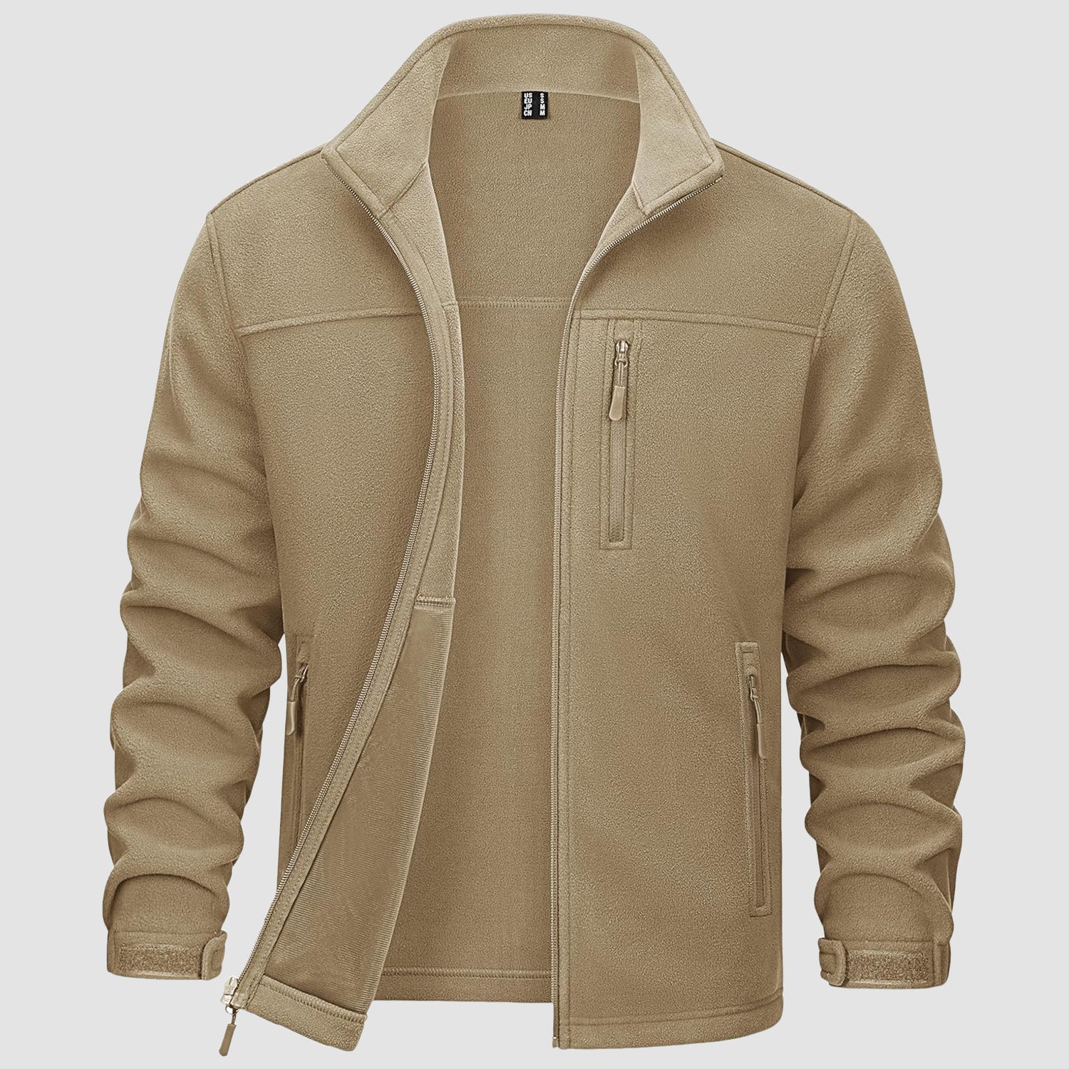 Men's Winter Fleece Jacket with 3 Pockets for Hiking & Outdoor