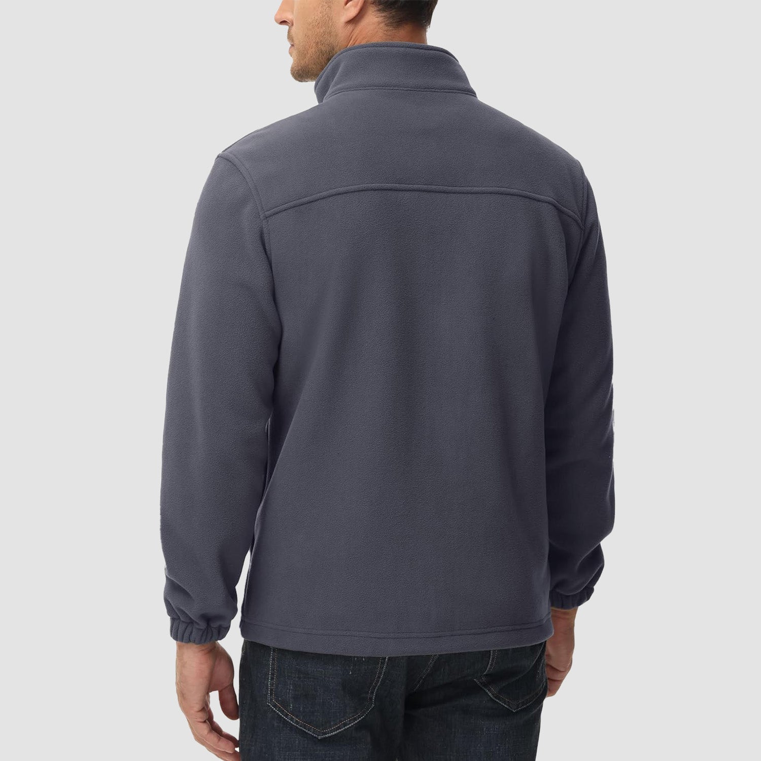 Men's Winter Fleece Jacket with 3 Pockets for Hiking & Outdoor