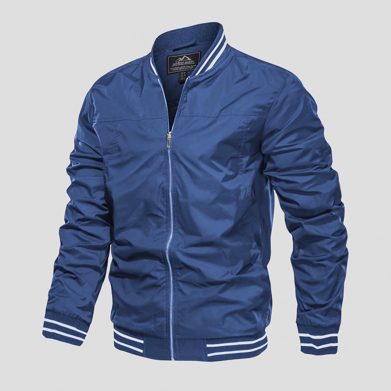 Men's Lightweight Bomber Jacket Casual Windbreaker