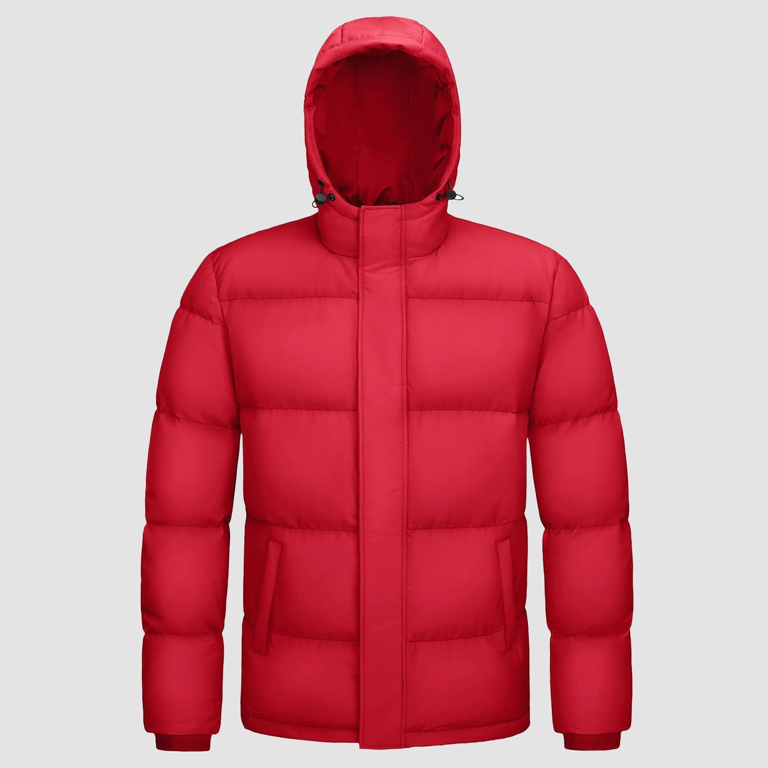 Men's Hooded Down Puffer Jacket, Water-Resistant & Windproof