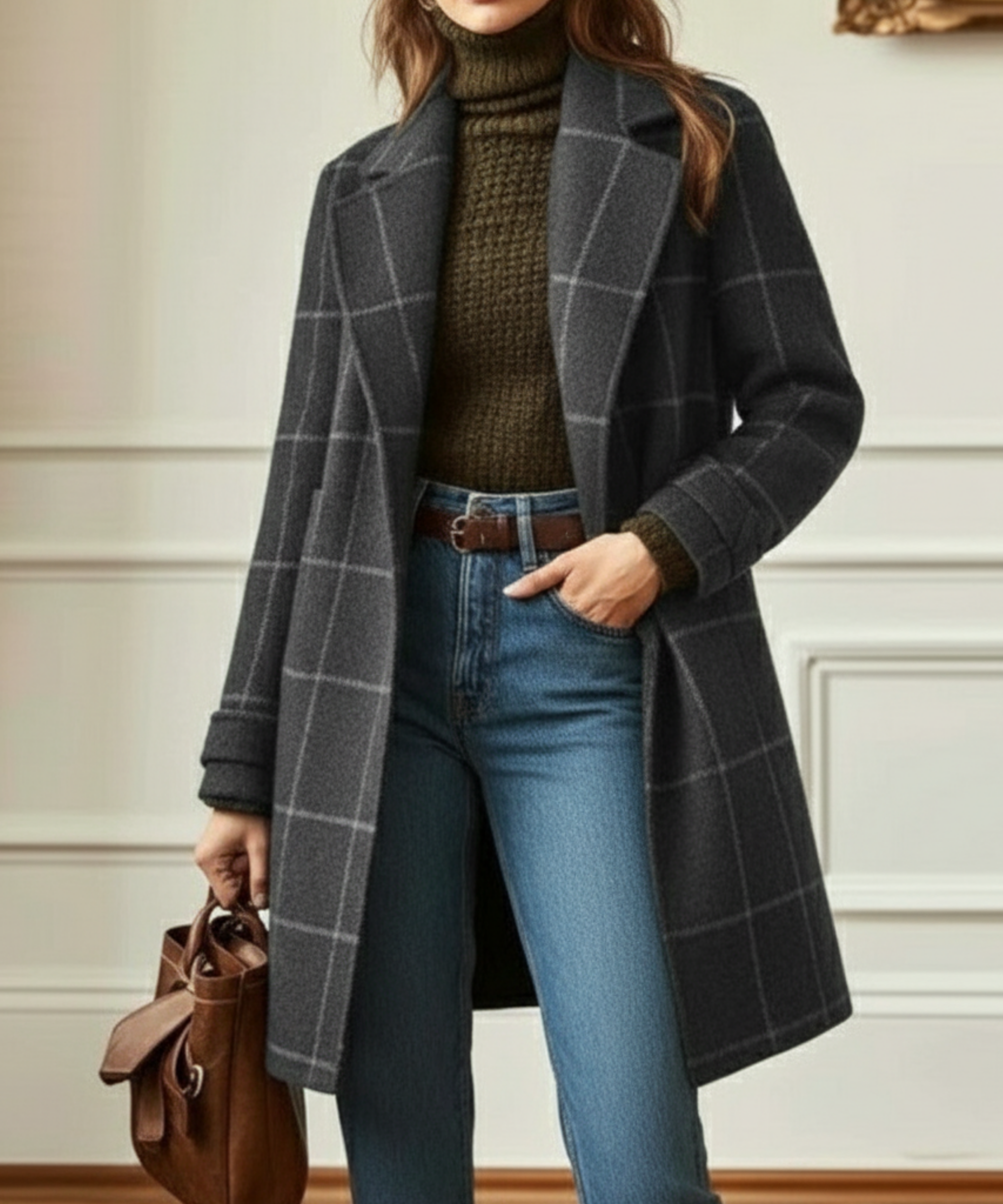 Cambridge Women’s Wool Check Coat