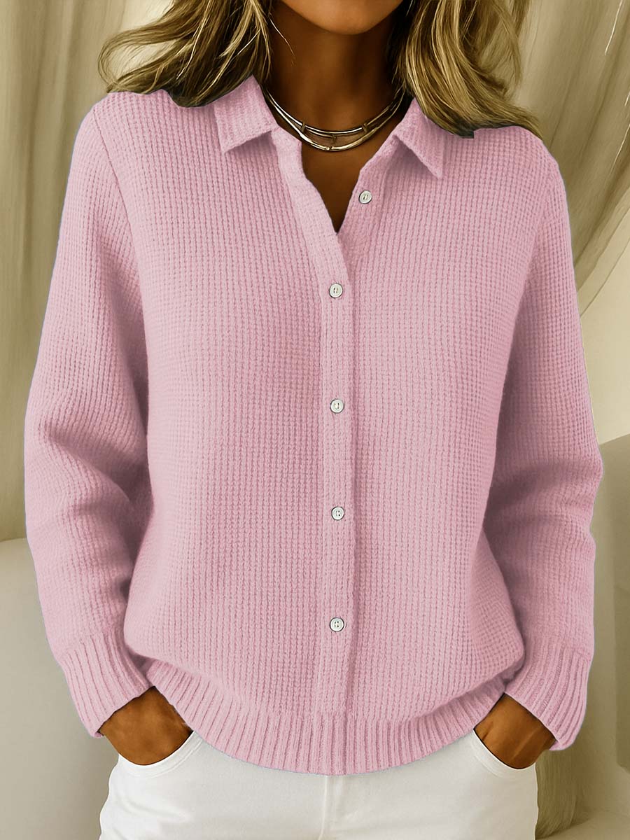 ELAINE™ Classic Knit Button Cardigan