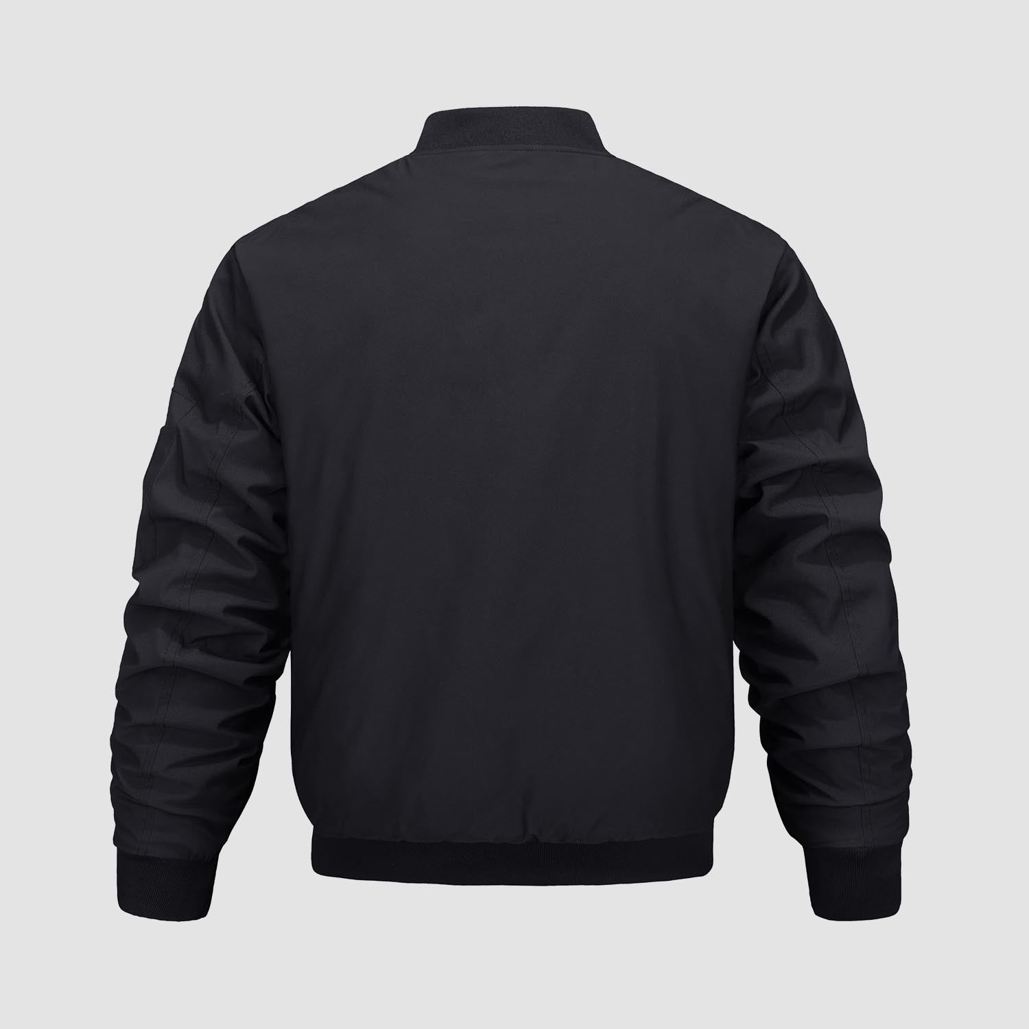 Men's Bomber Jacket, Quilted & Windproof with Pockets