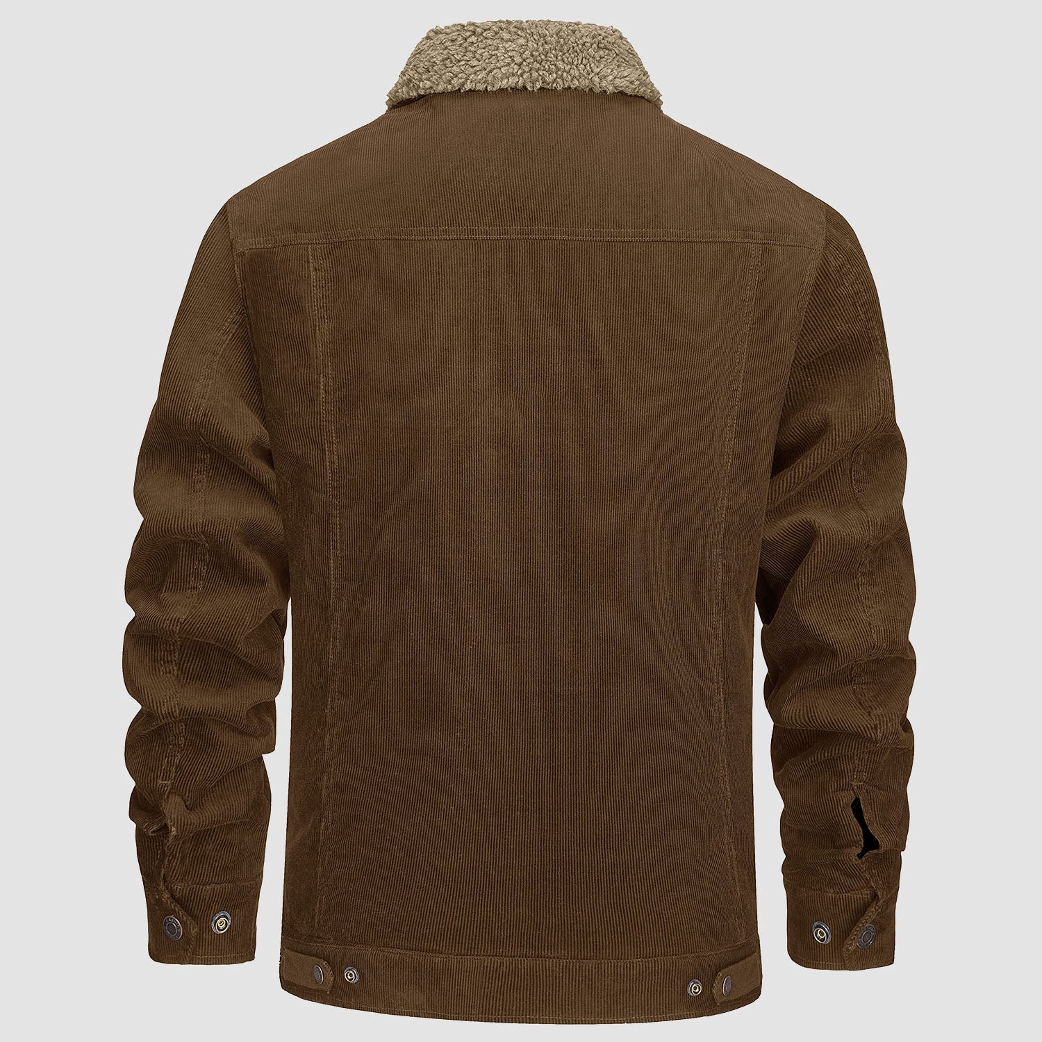 Men's Corduroy Jacket - Sherpa-Lined Winter Coat