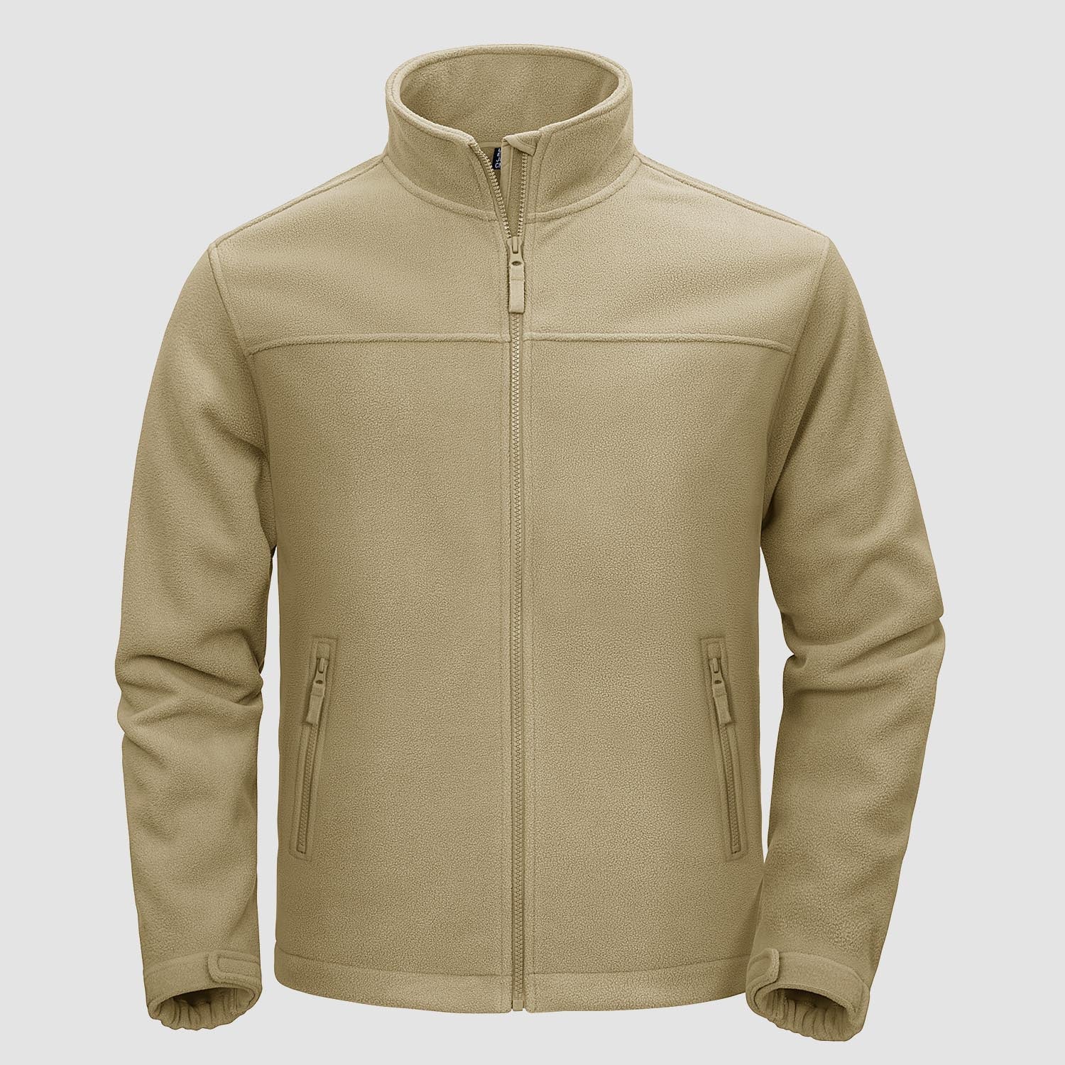 Men's Fleece Jacket Full Zip Lightweight Casual Jacket