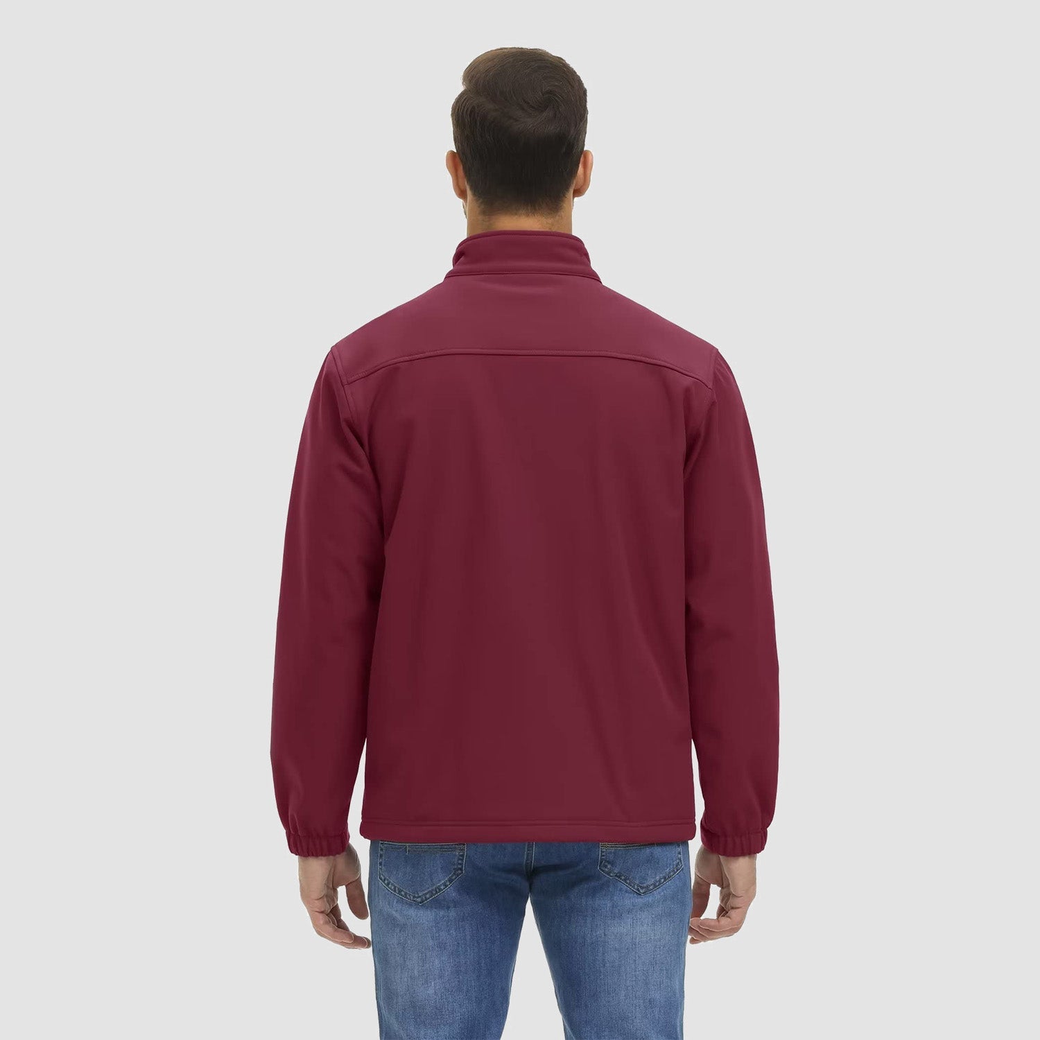 Men's Fleece Lined Jacket Lightweight Waterproof Jacket