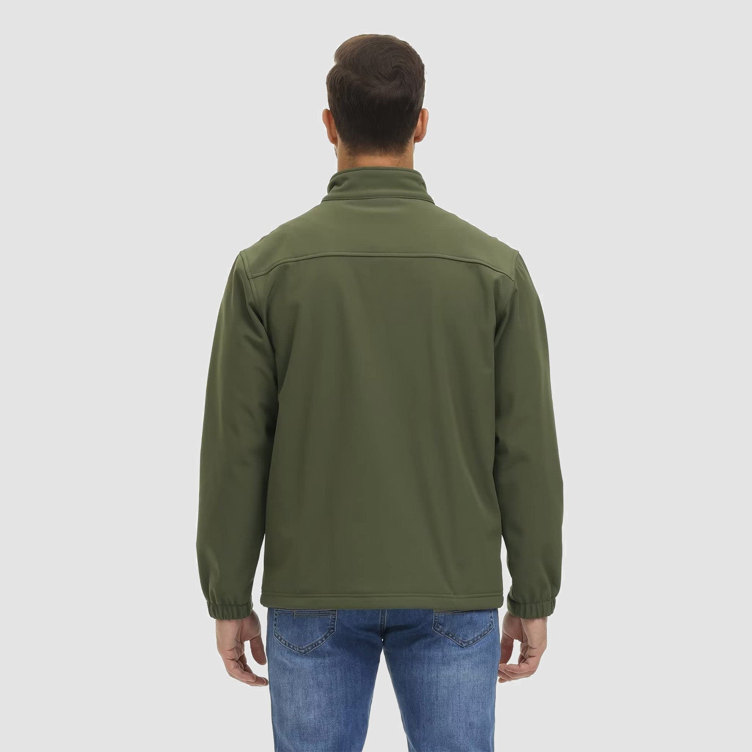 Men's Fleece Lined Jacket Lightweight Waterproof Jacket