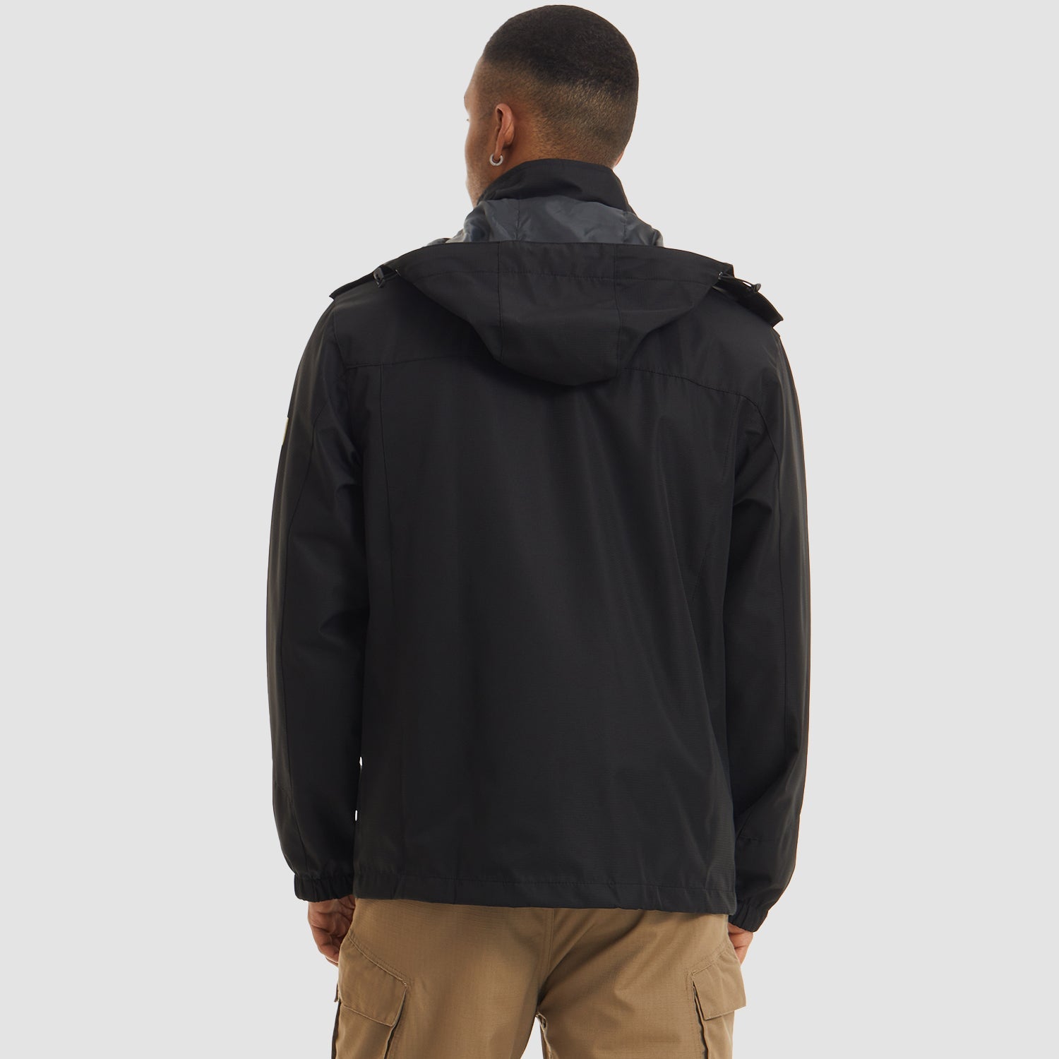 Men's Windproof Water Resistant Jacket - 5 Pockets for Hiking