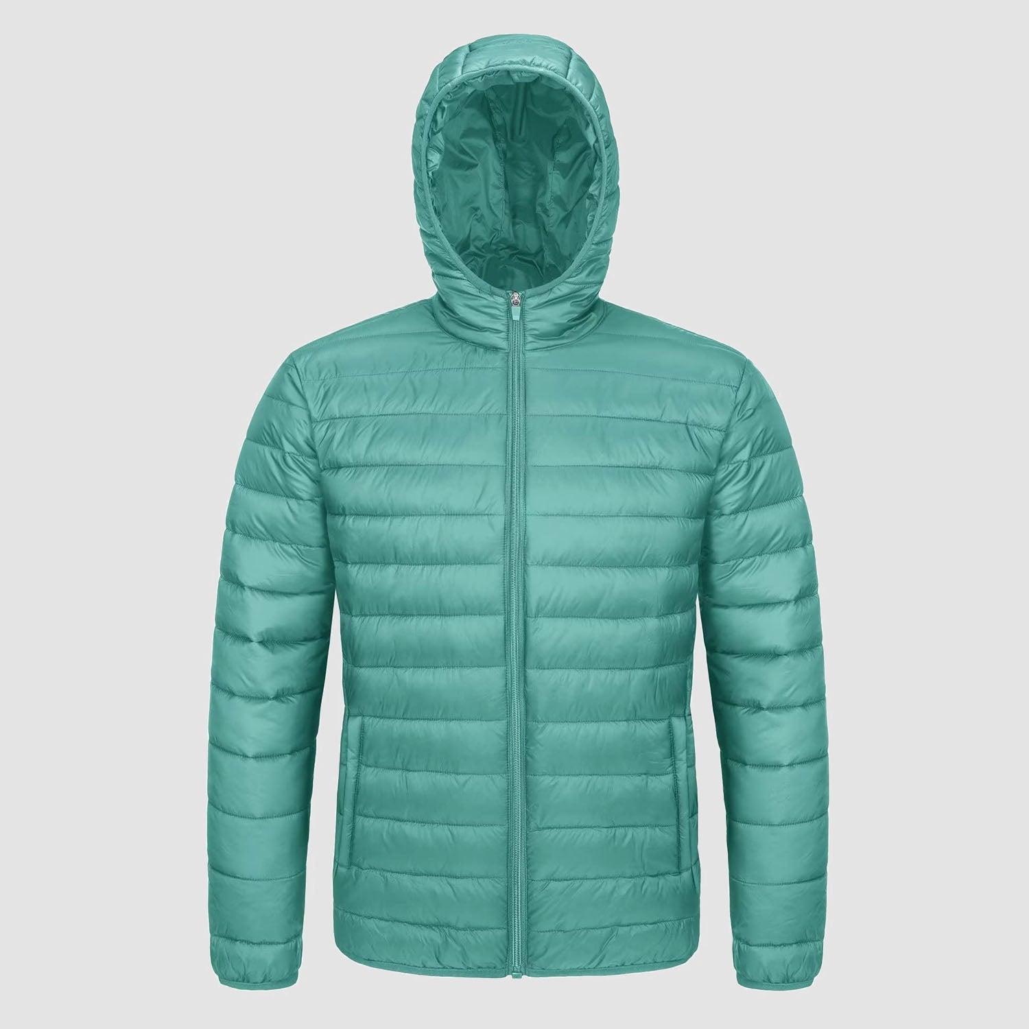 Men's Lightweight Hooded Puffer Jacket - Quilted Winter Coat