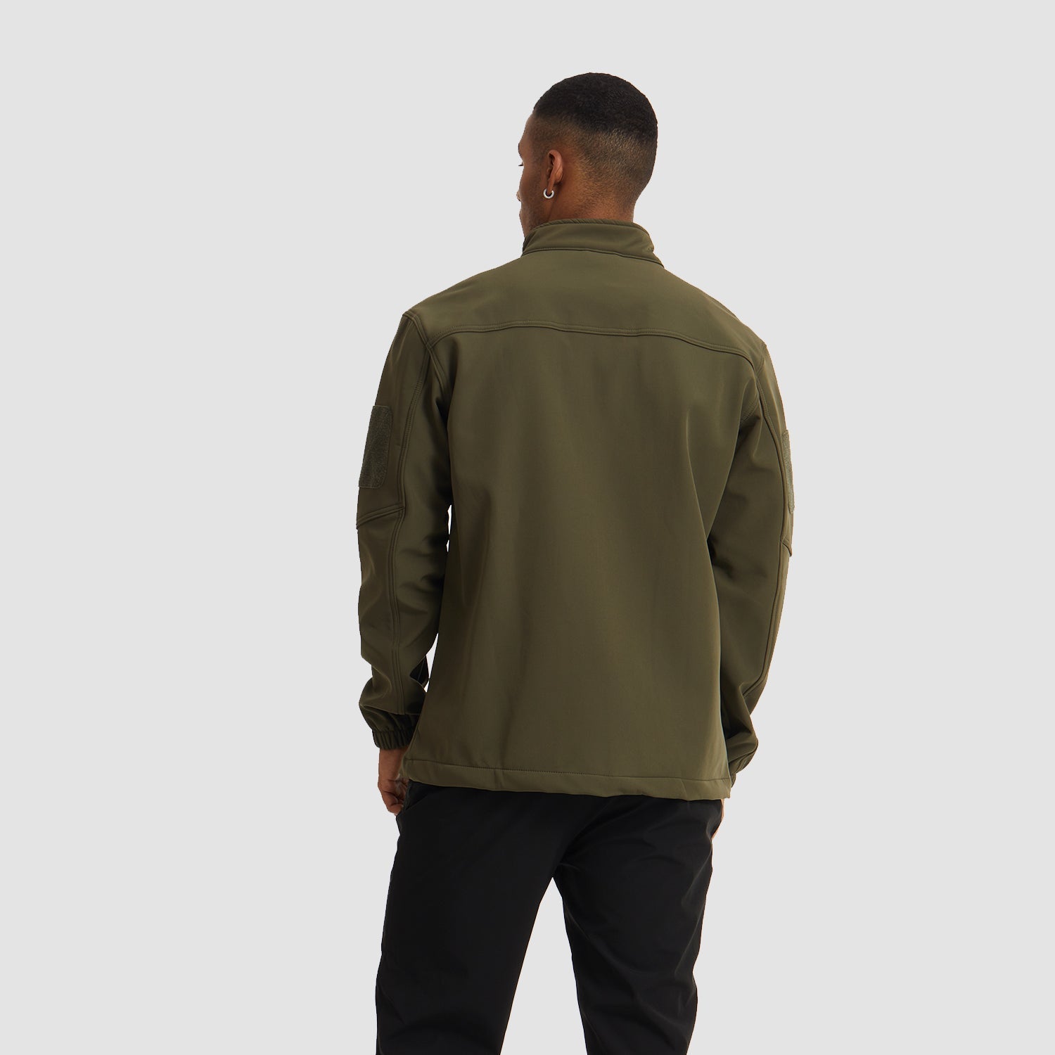 Men's Softshell Tactical Jacket with Fleece Lining