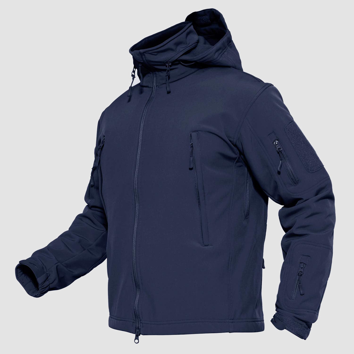 Men's Water-Resistant Tactical Jacket with Fleece Lining