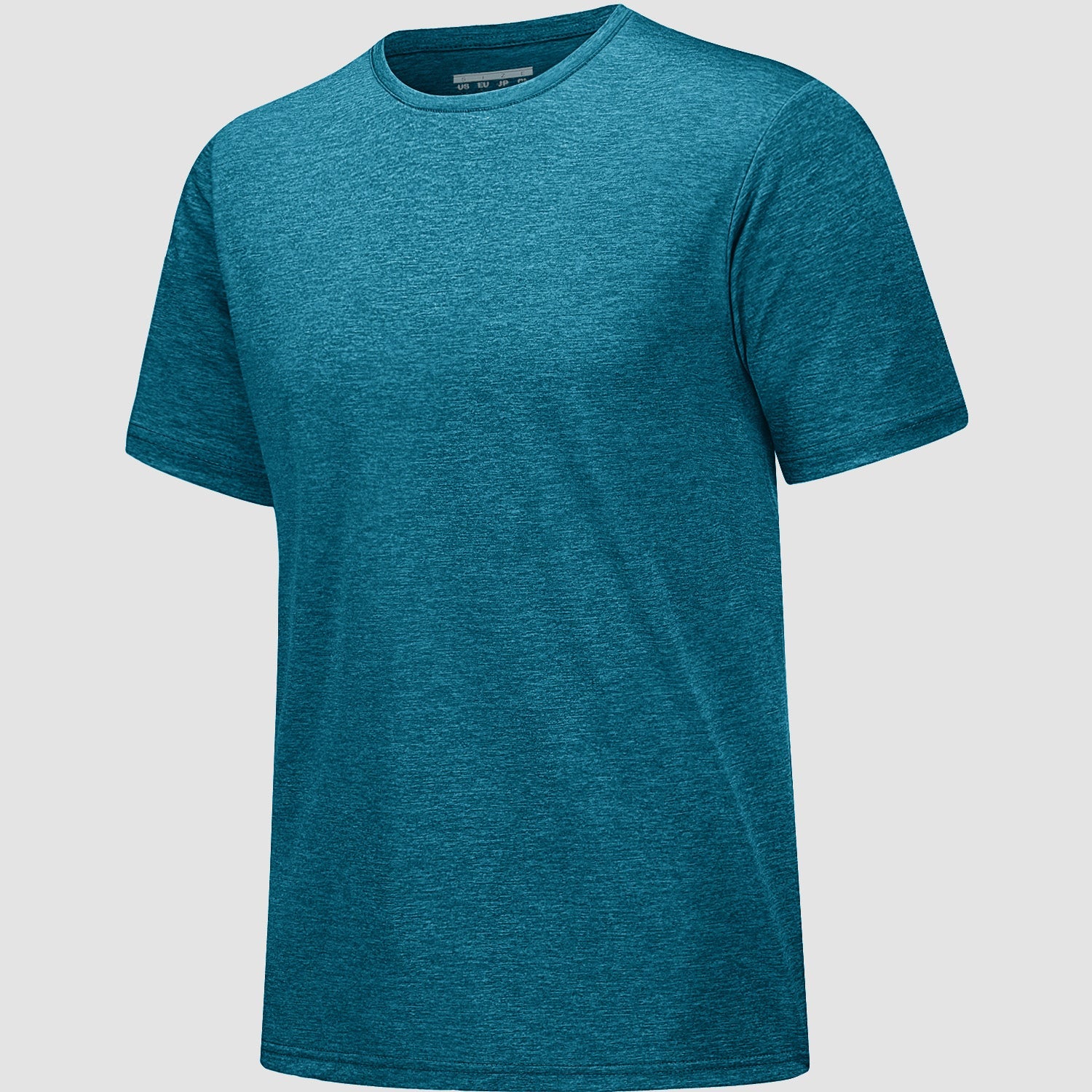 Men's Tag-Free Moisture-Wicking Athletic Fitness T-Shirt