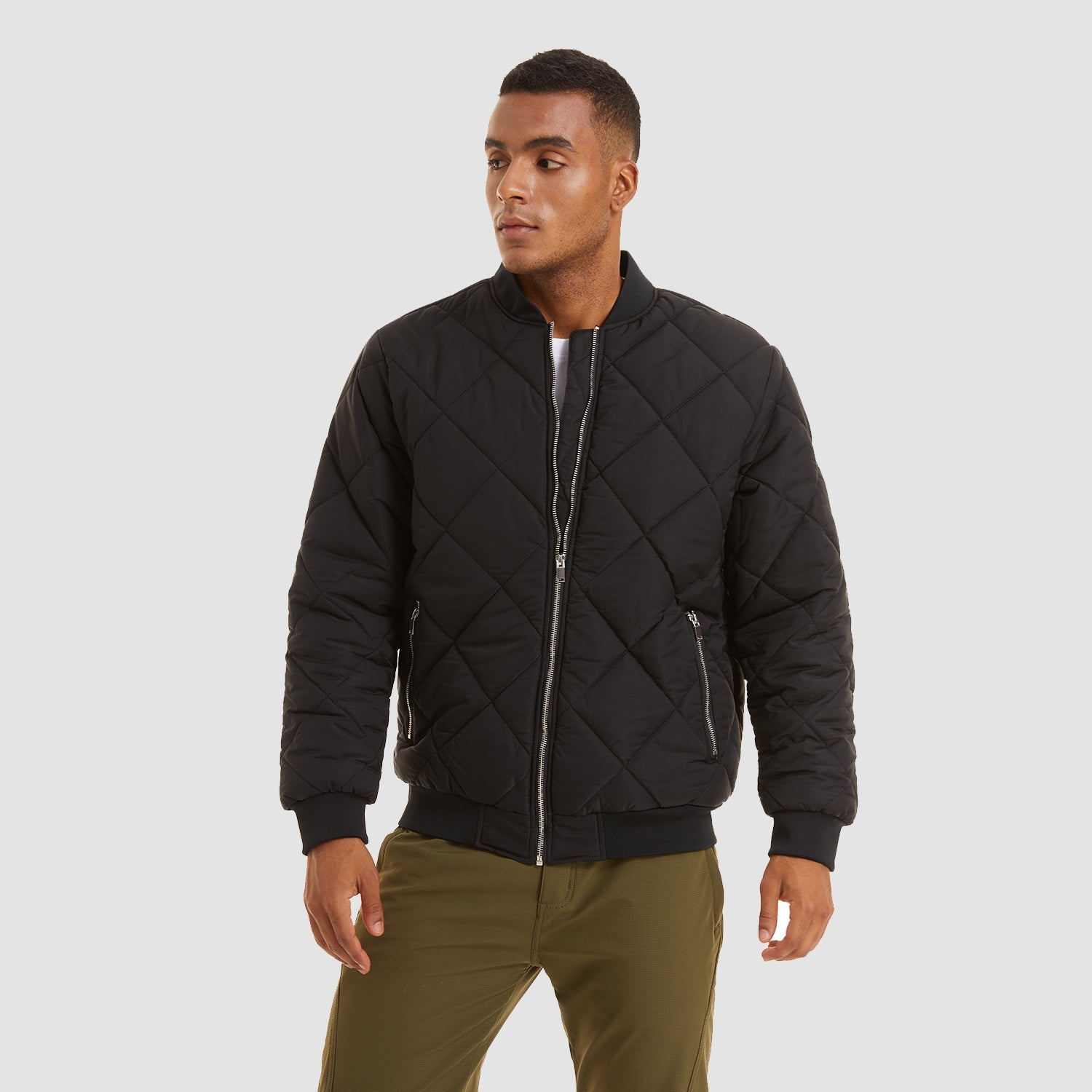Men's Winter Bomber Jacket - Thickened Windbreaker Coat