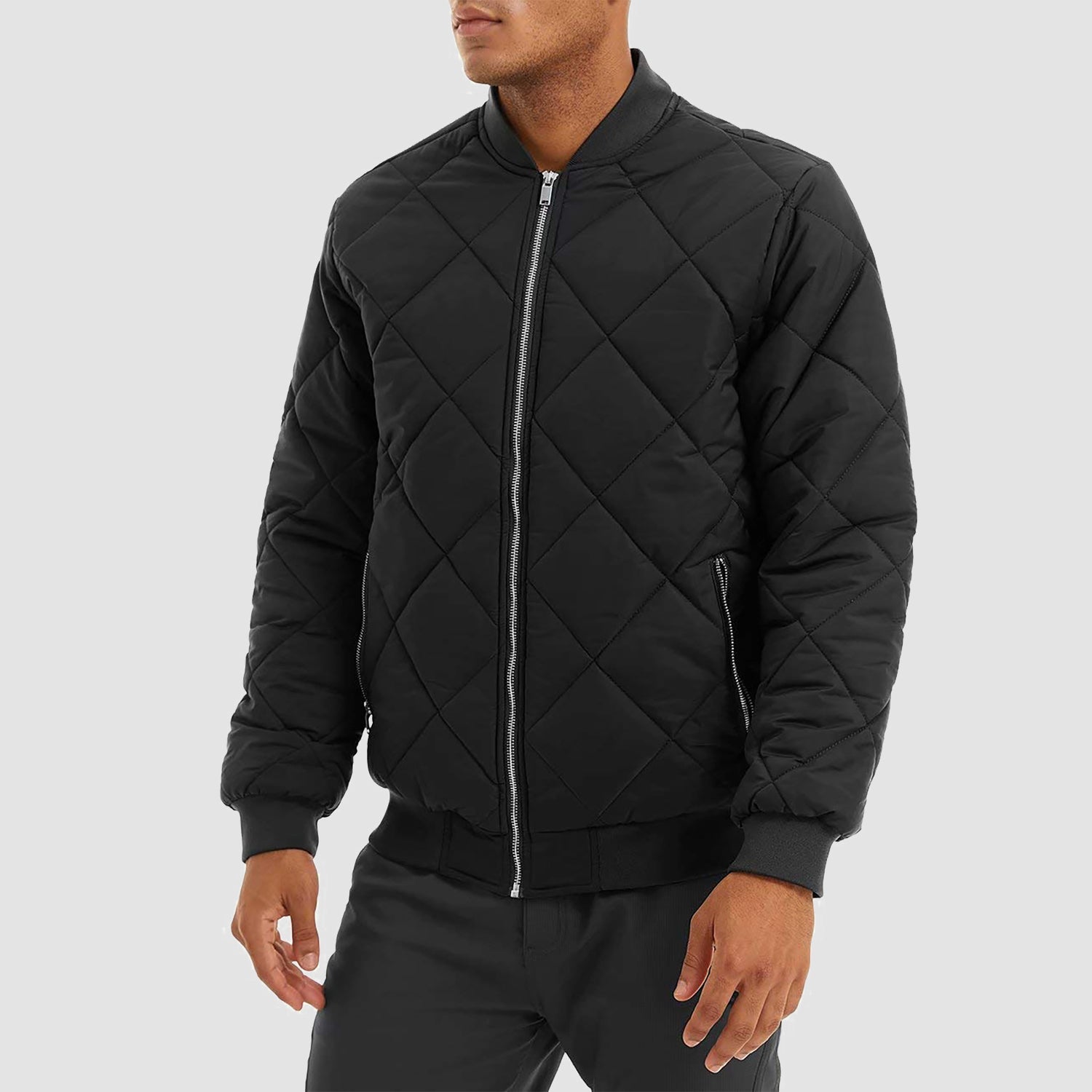 Men's Winter Bomber Jacket - Thickened Windbreaker Coat