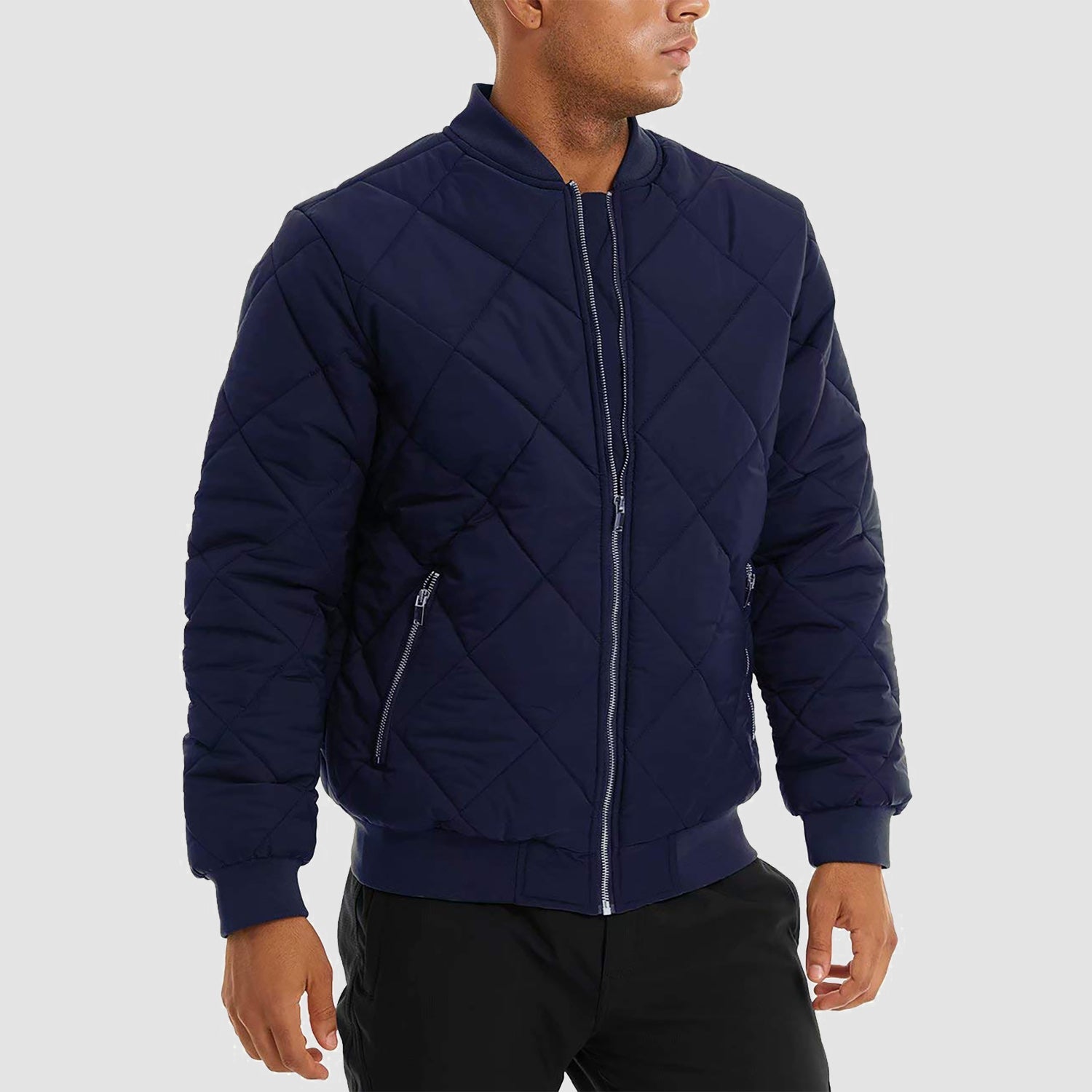 Men's Winter Bomber Jacket - Thickened Windbreaker Coat
