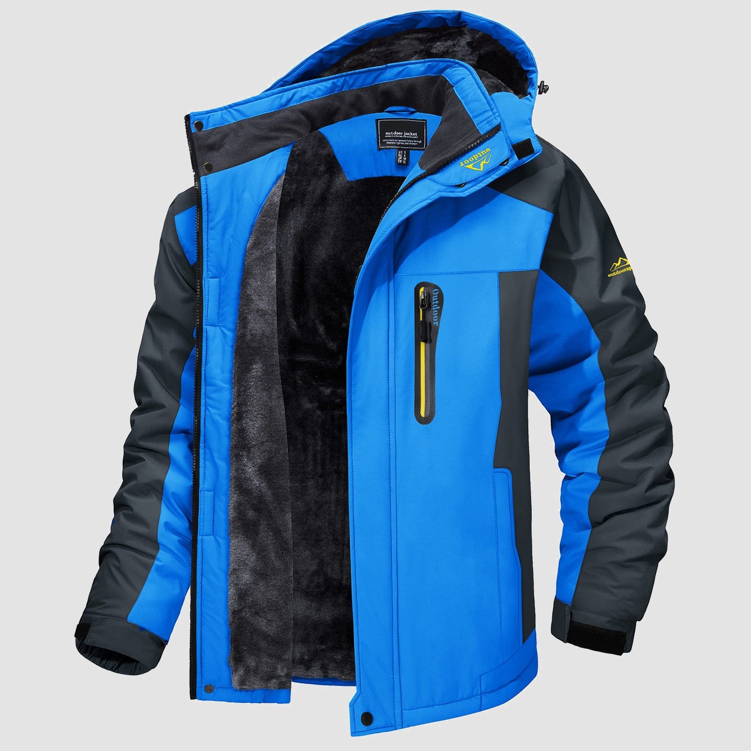Men's Water-Resistant Ski Jacket - Warm Fleece Winter