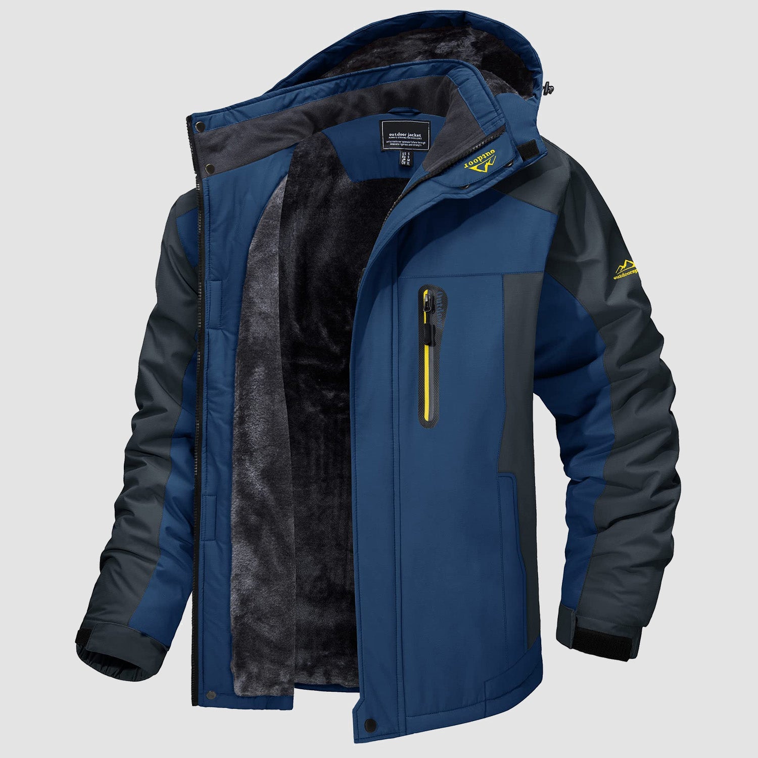Men's Water-Resistant Ski Jacket - Warm Fleece Winter