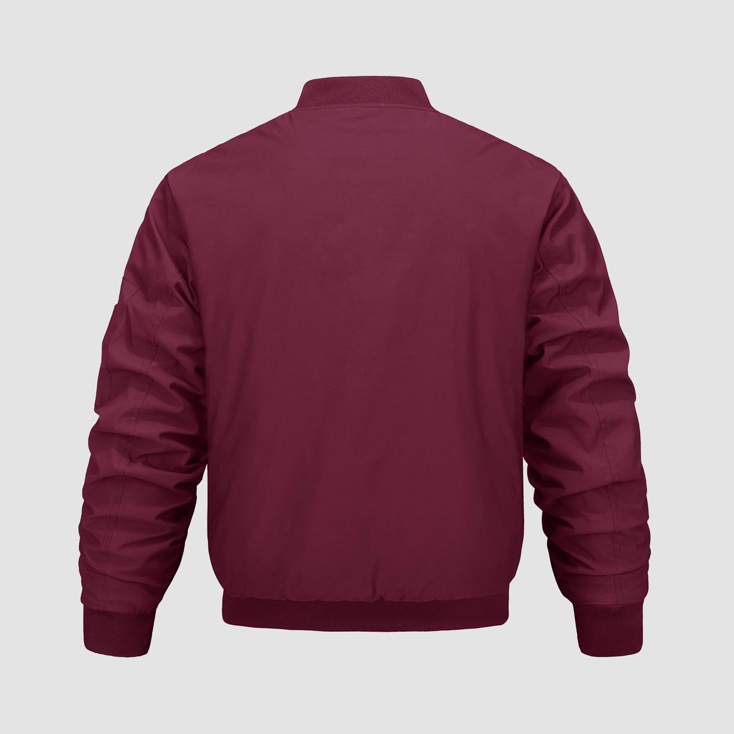 Men's Bomber Jacket, Quilted & Windproof with Pockets