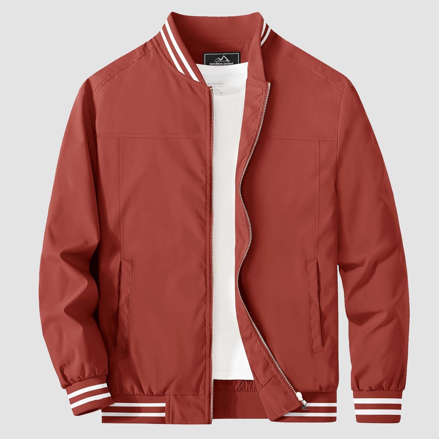 Men's Lightweight Bomber Jacket Casual Windbreaker