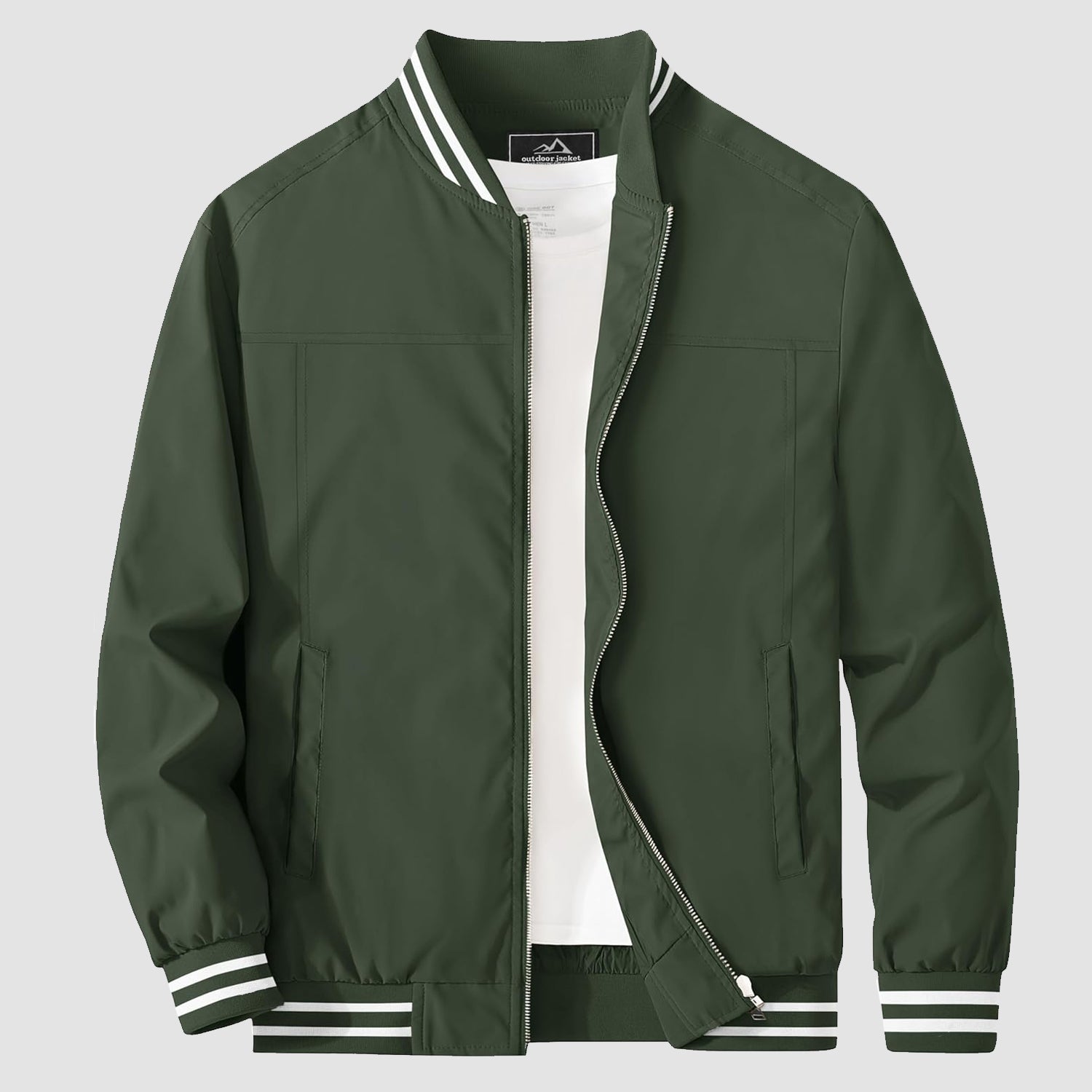 Men's Lightweight Bomber Jacket Casual Windbreaker