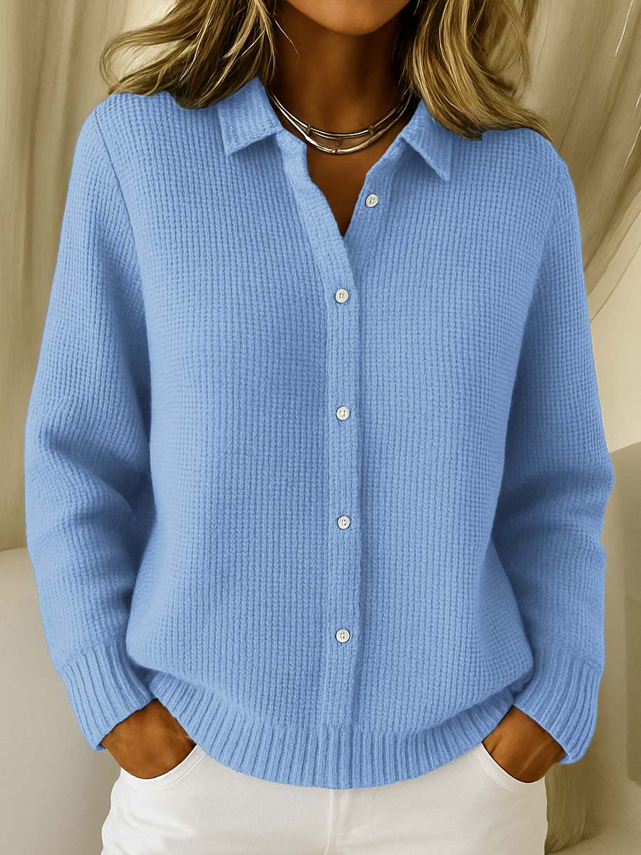 ELAINE™ Classic Knit Button Cardigan