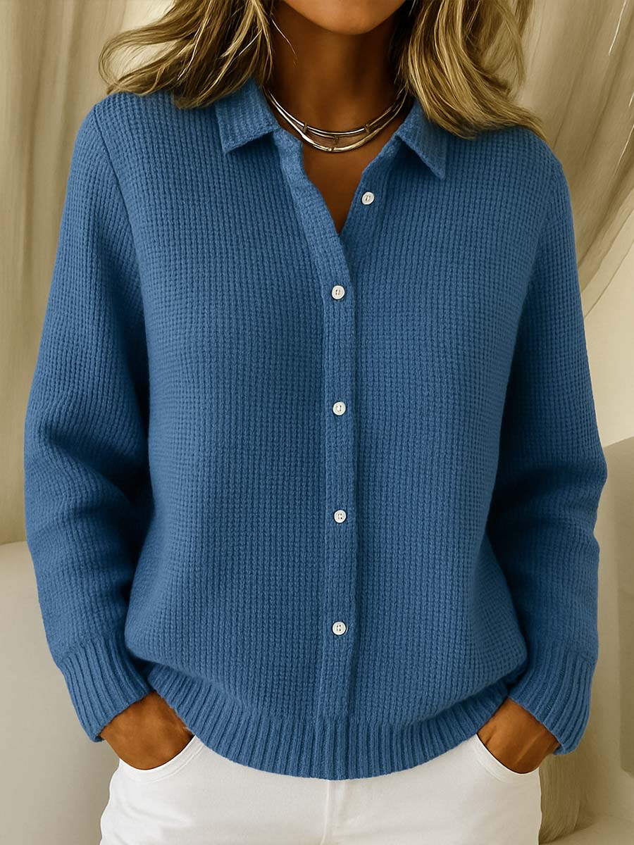 ELAINE™ Classic Knit Button Cardigan