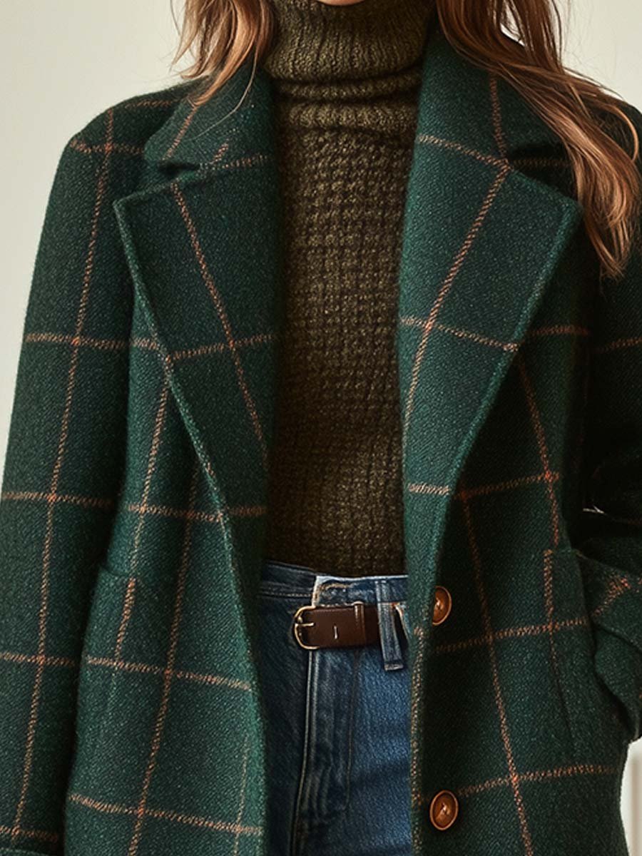 Cambridge Women’s Wool Check Coat