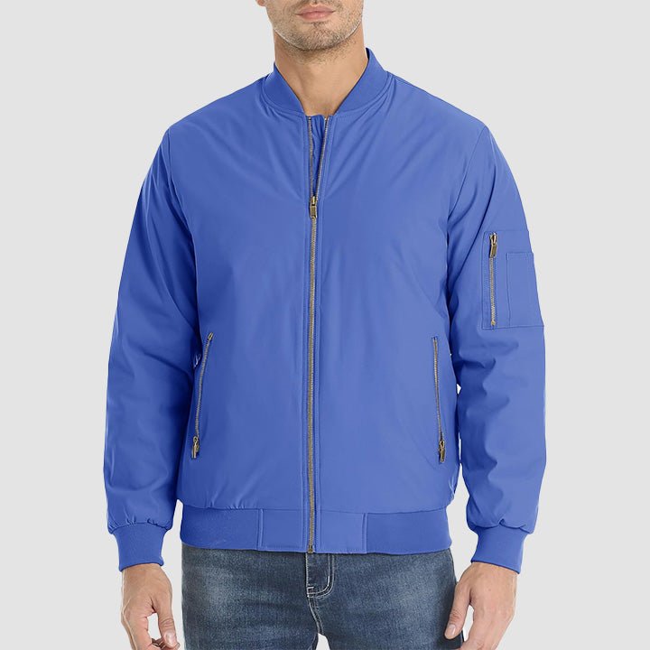 Men's Bomber Jacket – Casual Zip-Up Windbreaker