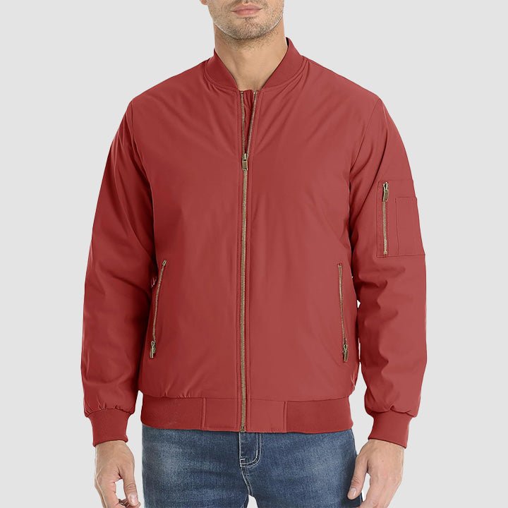 Men's Bomber Jacket – Casual Zip-Up Windbreaker