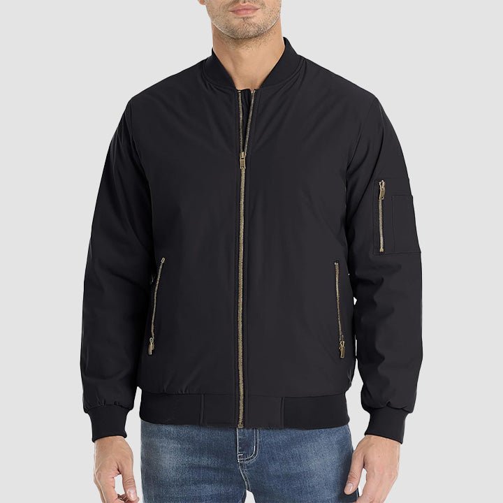 Men's Bomber Jacket – Casual Zip-Up Windbreaker