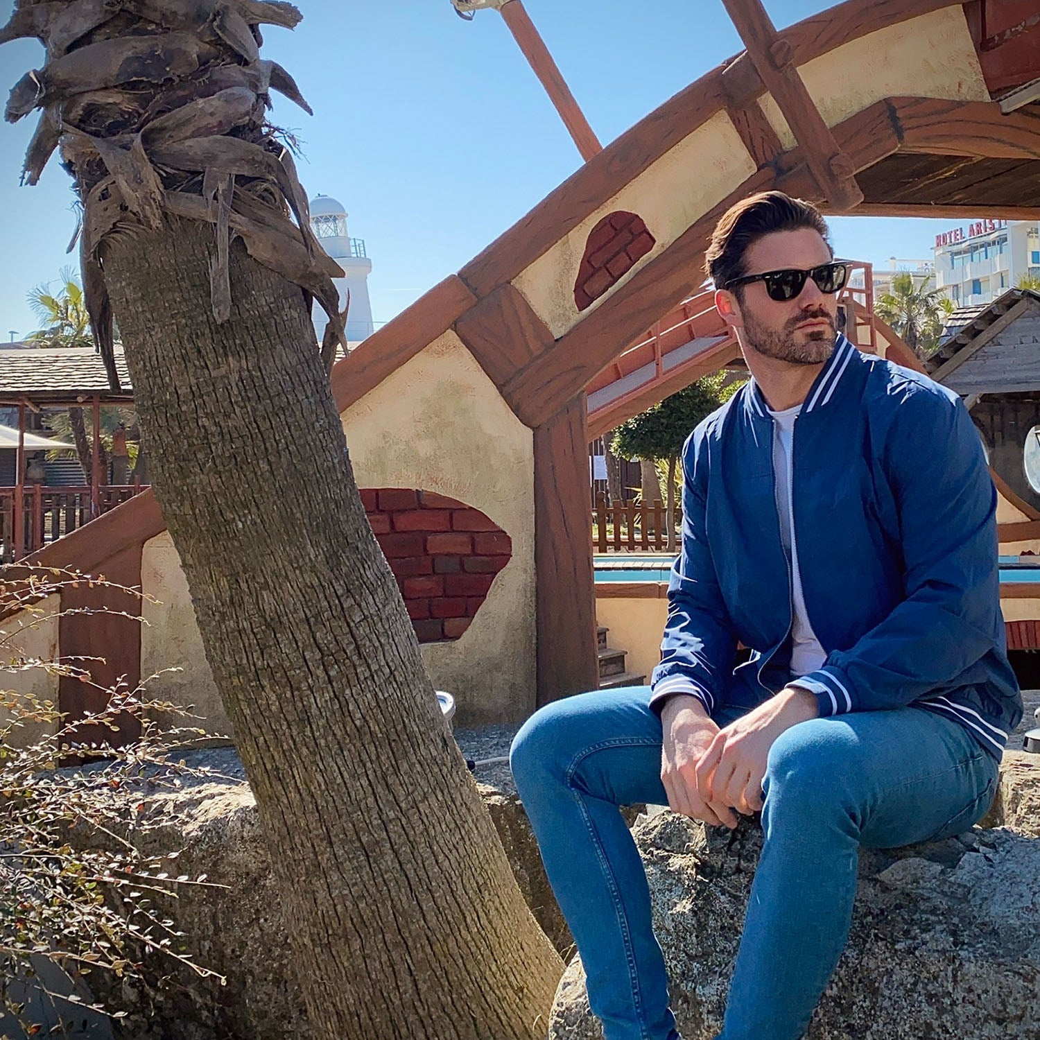 Men's Lightweight Bomber Jacket Casual Windbreaker