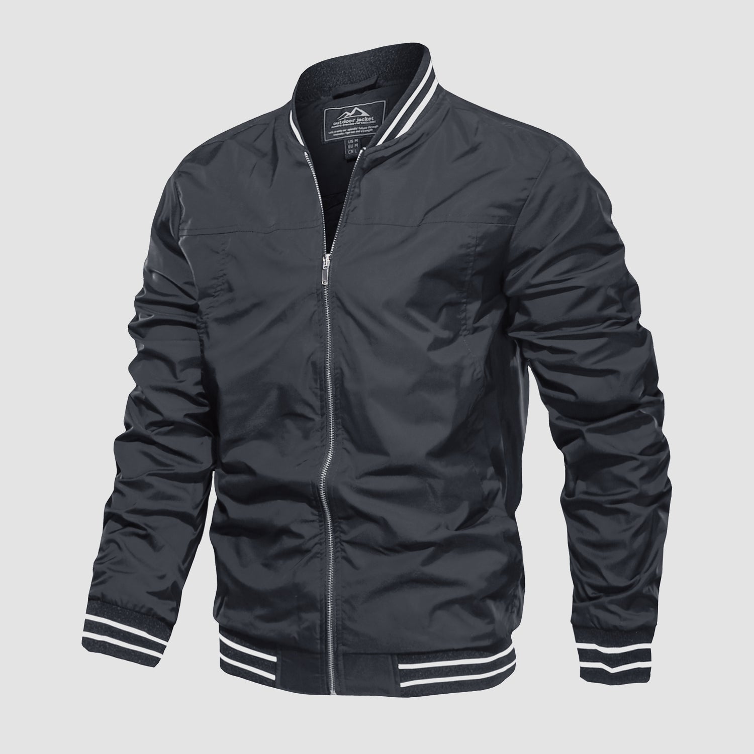 Men's Lightweight Bomber Jacket Casual Windbreaker