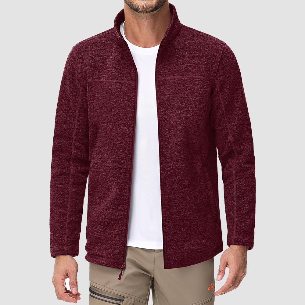 Men's Fleece Jacket Full Zip Lightweight Warm Winter Sweatshirt