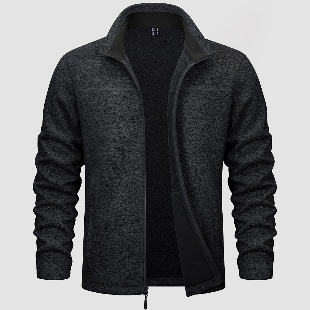 Men's Fleece Jacket Full Zip Lightweight Warm Winter Sweatshirt