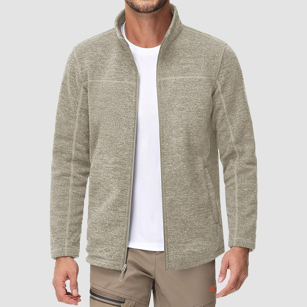 Men's Fleece Jacket Full Zip Lightweight Warm Winter Sweatshirt