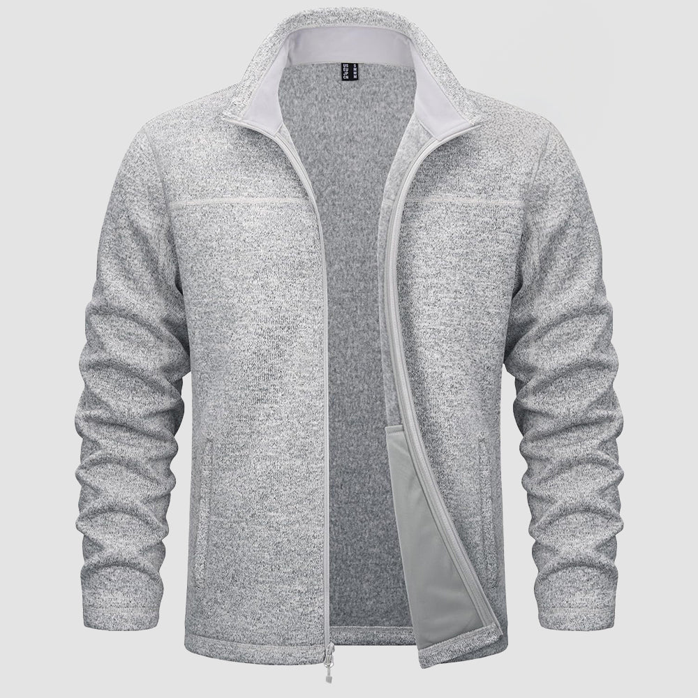 Men's Fleece Jacket Full Zip Lightweight Warm Winter Sweatshirt