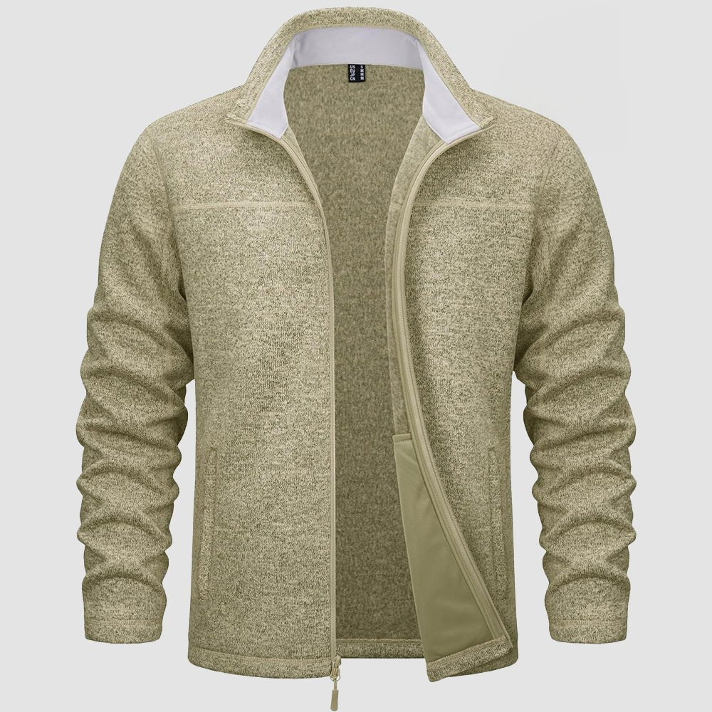 Men's Fleece Jacket Full Zip Lightweight Warm Winter Sweatshirt