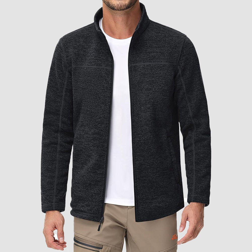 Men's Fleece Jacket Full Zip Lightweight Warm Winter Sweatshirt