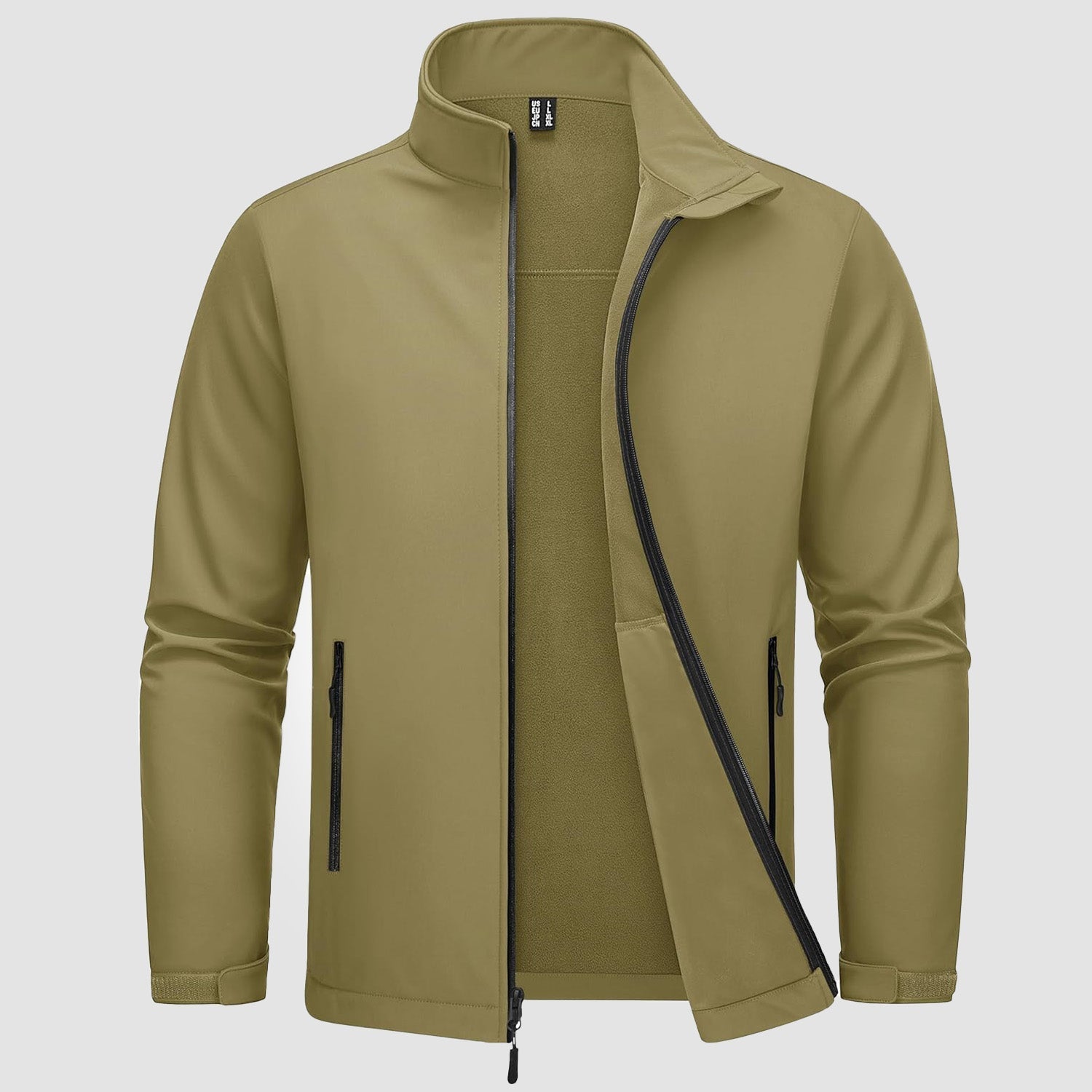 Men's Fleece-Lined Softshell Waterproof & Windproof Jacket