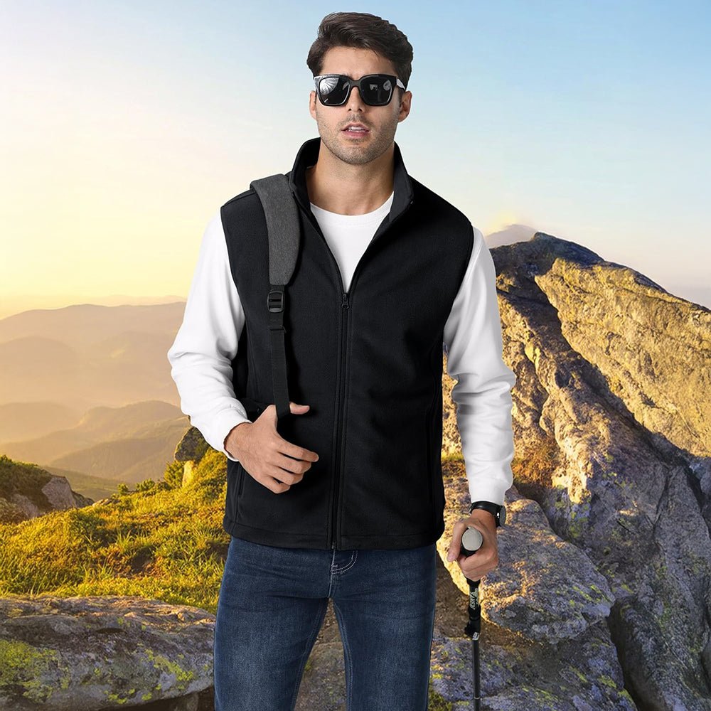 Men's Fleece Vest Lightweight Warm Winter Outerwear