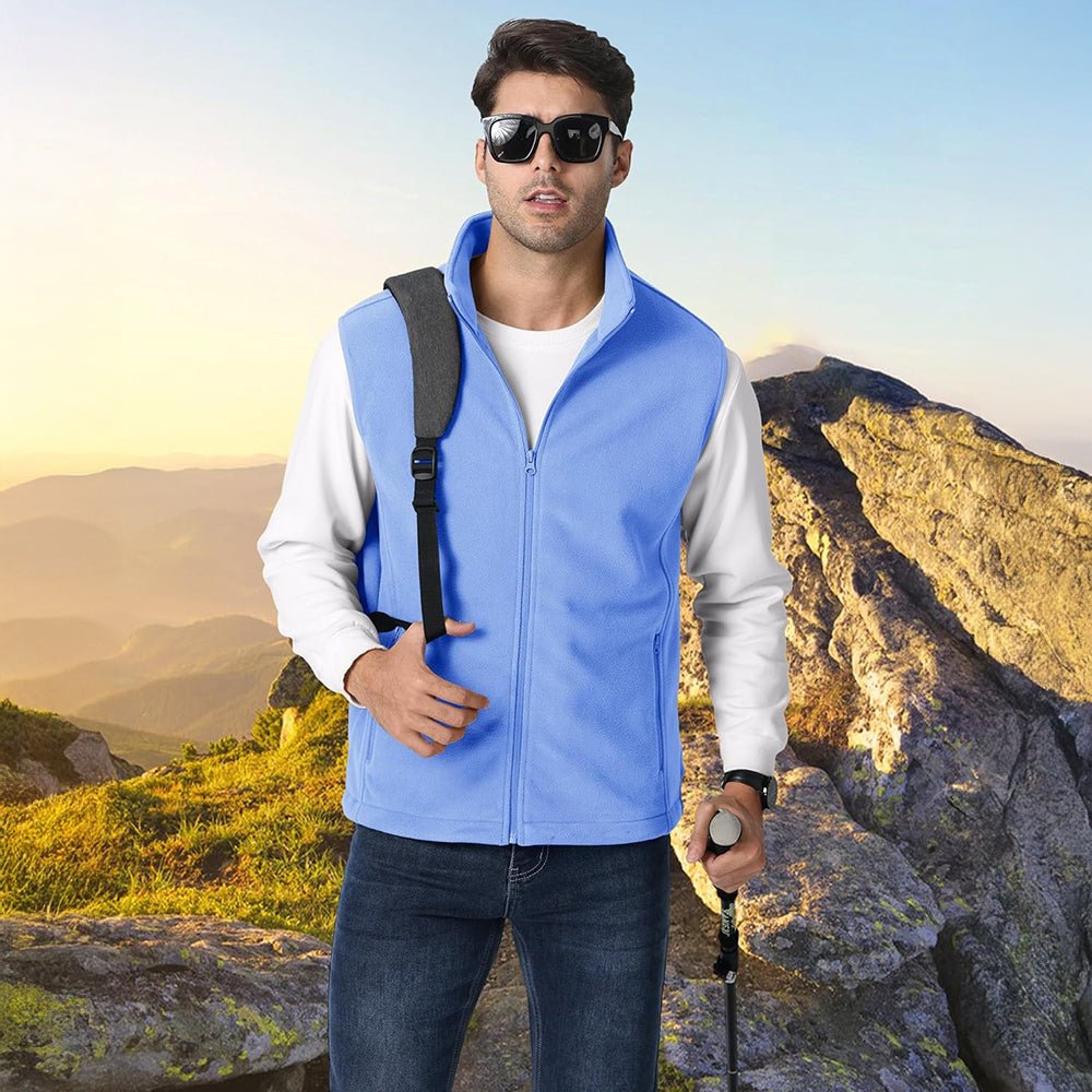 Men's Fleece Vest Lightweight Warm Winter Outerwear