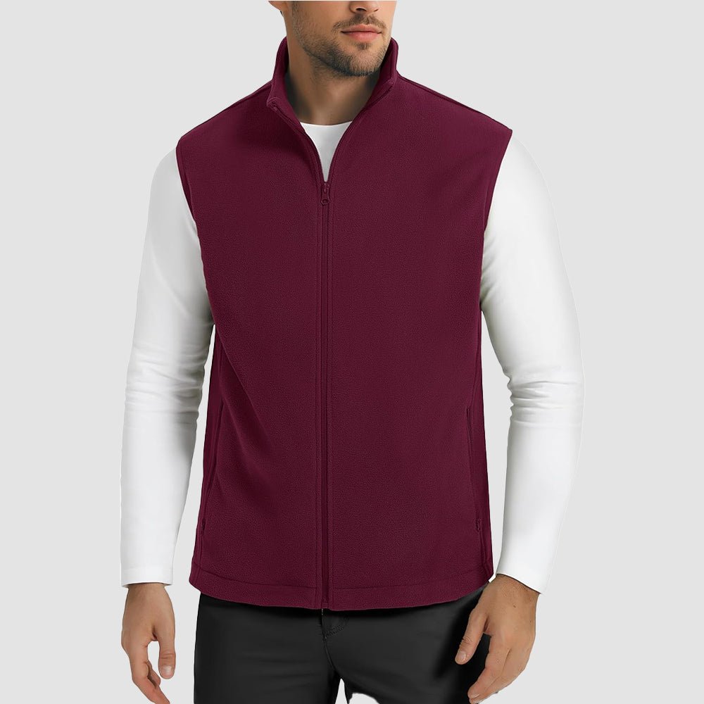 Men's Fleece Vest Lightweight Warm Winter Outerwear