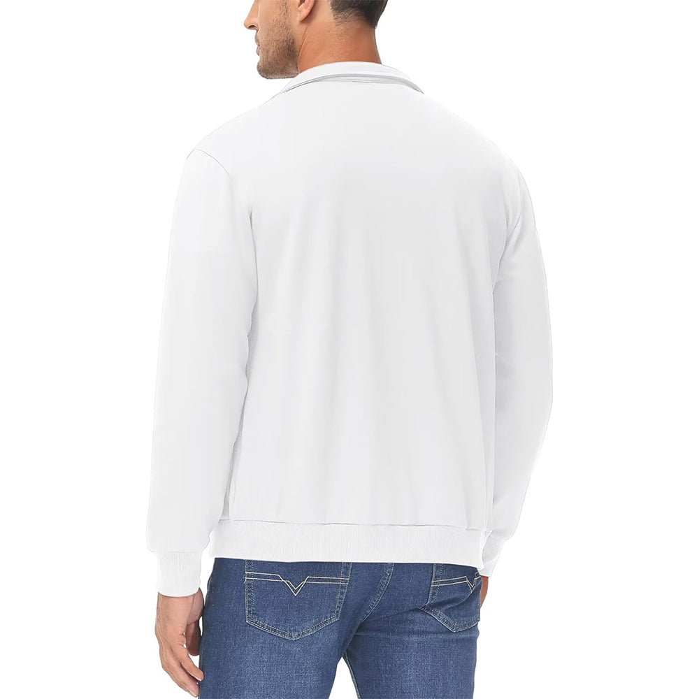 Men's Lightweight Full-Zip Track Jacket with Pockets