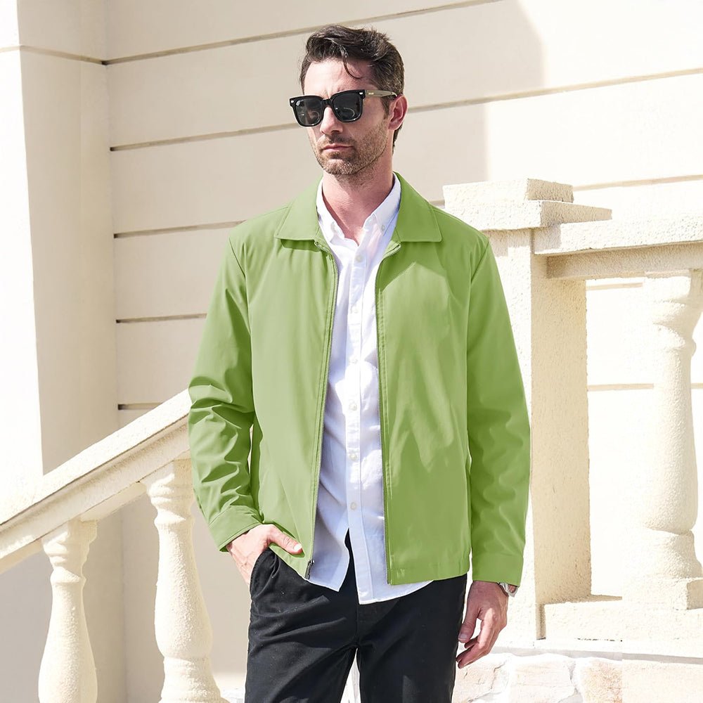 Men's Lightweight Jacket Casual Laydown Collar Jacket