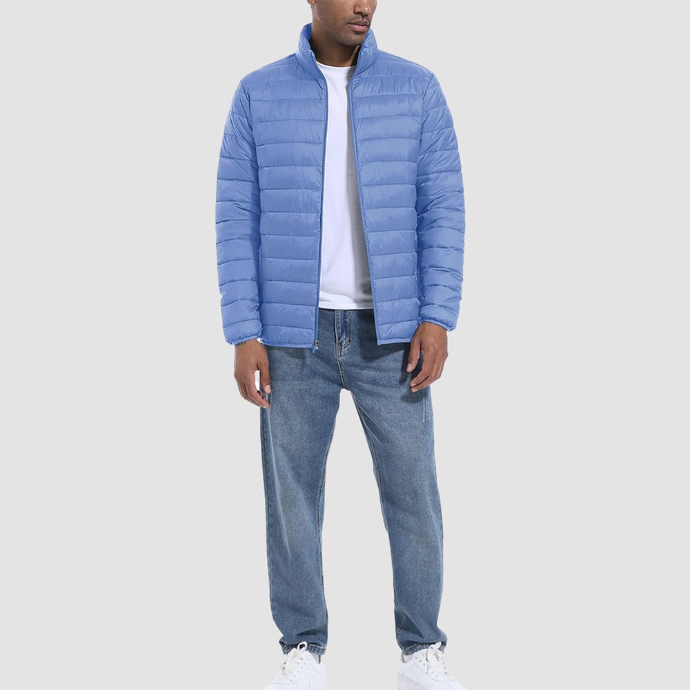 Men's Lightweight Puffer Jacket – Water-Repellent Winter Coat