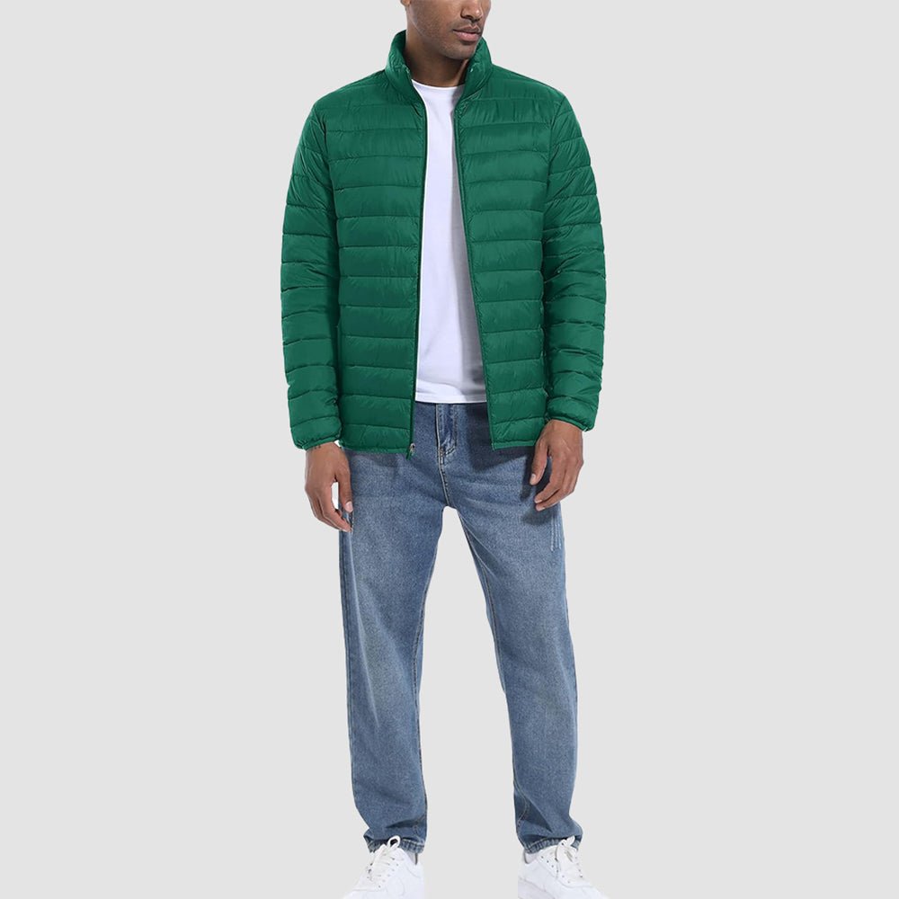 Men's Lightweight Puffer Jacket – Water-Repellent Winter Coat