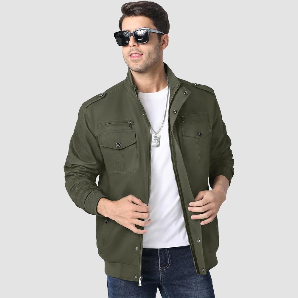 Men's Lightweight Tactical Cargo Jackets Combat Jacket