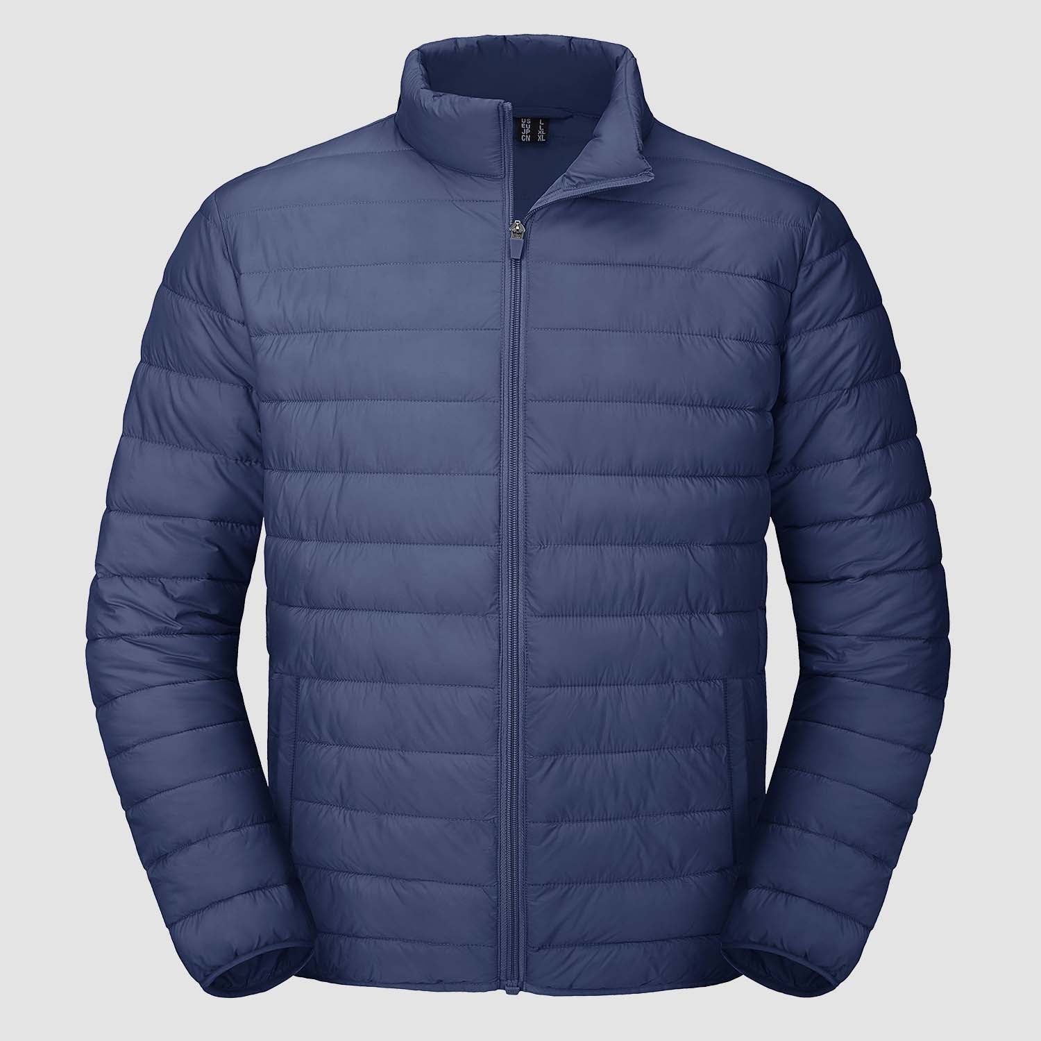 Men's Lightweight Puffer Jacket – Water-Repellent Winter Coat